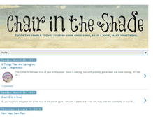 Tablet Screenshot of chairintheshade.com